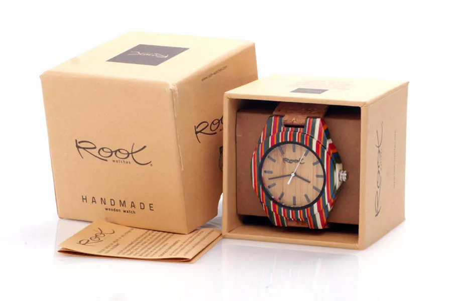 Reloj de Madera Laminada modelo ISLA GR - Venta Mayorista y Detalle | Root® Watches 